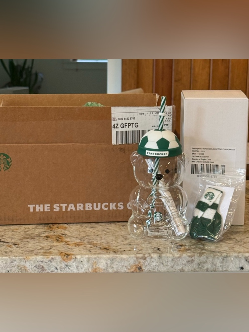 ⚽️🐻✨ NIB Starbucks Bearista FIFA World Cup Limited Edition Cold Cup Tumbler ✨🐻⚽️ - Picture 2 of 11